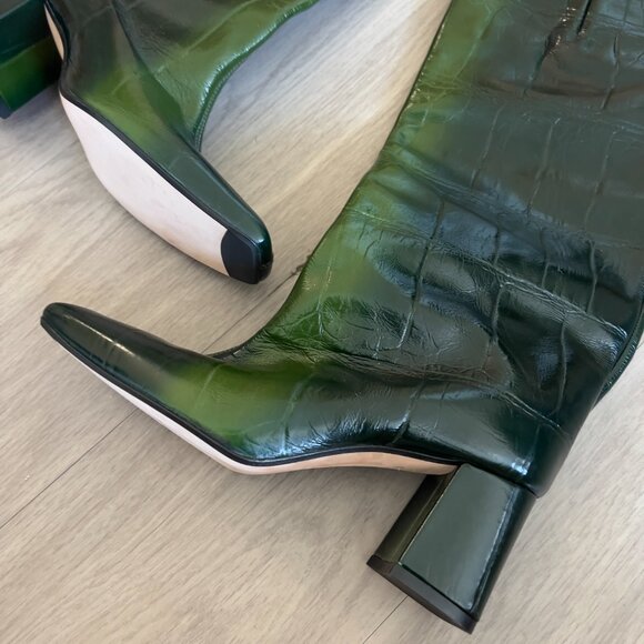 Miista FINOLA GREEN HIGH BOOTS Size 39 Color Green - Picture 2 of 5